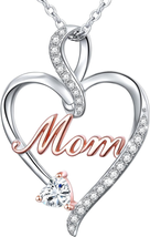 Mothers Day Gifts for Mom, 925 Sterling Silver Jewelry Engraved Always My Mother - £46.63 GBP