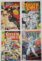 D) Lot of 4 Marvel Comic Books - Silver Surfer - Silver Sable - Dracula - £7.93 GBP