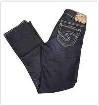 Silver Jeans Women Pant 27x31(28x30) Suki Mid Slim Boot Super Stretch Da... - $29.47