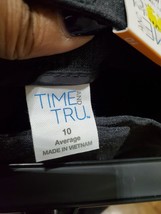 Time and Tru Women&#39;s Gray Polyester Millennium Constructed Dress Pants S... - $26.00