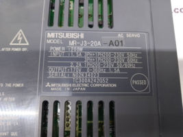 MITSUBISHI MR-J3-20A-A01 MELSERVO-J3 AC Servo Amplifier 200W 170V 1.5A SMT Japan - $16,805.93 MXN