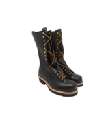 Hoffman Men&#39;s 16&quot; Pole Climber Boots *Made In USA* Black Leather Size 10.5E - £261.54 GBP