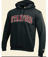 VINTAGE Champion Stanford Authentic Heritage Antique Woven Logo Hoodie i... - £40.16 GBP