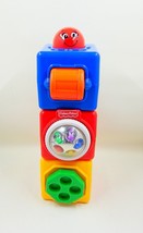 Fisher Price Bright Beginning Stacking Action Blocks Lot of 3 ABC Activity 74121 - £8.62 GBP