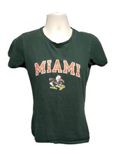 Miami University Hurricanes Womens Medium Green TShirt - £11.62 GBP