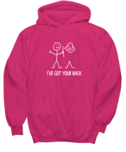 Funny Hoodie I&#39;ve Got Your Back, Humorous Heliconia-H  - £27.83 GBP