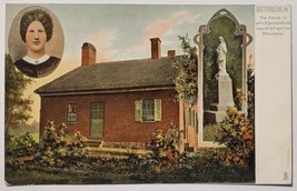 Gettysburg PA House Jennie Wade Was Killed And Monument Early Udb Postcard R24 - £6.28 GBP