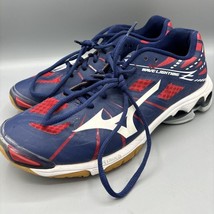 Mizuno Wave Lightning Volleyball Court Shoes Red White Blue Women’s Snea... - $310.07 MXN