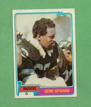 An item in the Sports Mem, Cards & Fan Shop category: 1981 Topps Gene Upshaw Raiders  