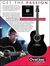 Al Di Meola Signature Ovation Custom Legend guitar advertisement 2001 ad print - £3.37 GBP
