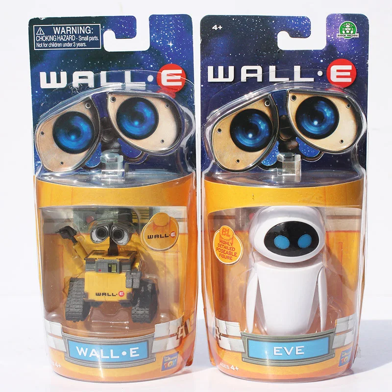 2 Styles Cartoon Movie Wall E Toy Walle Eve Figure Toys Wall-E Robot Model Dolls - £14.74 GBP