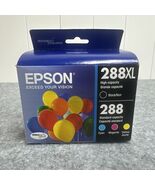 Genuine Epson 288 / 288XL Ink Set High Capacity Sealed Boxes BKCMY - $19.99