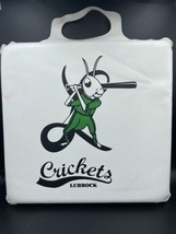 Lubbock Crickets Stadium Seat Cushion MiLB Baseball Texas Minor League Ad - £17.47 GBP