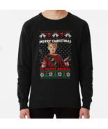 kevin merry christmas ya filthy animal knitted Lightweight Sweatshirt - £26.74 GBP