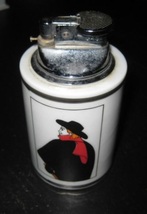 Vintage Europ EAN Art Deco Porcelain Table Top Gas Butane Lighter - £35.37 GBP