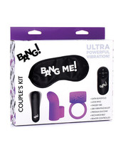 Bang! Couple&#39;s Kit With Rc Bullet, Blindfold, Cock Ring &amp; Finger Vibe Pu... - £22.89 GBP