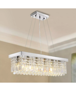 New Siljoy Rectangular K9 Modern Crystal Chandelier HLP00408  - $74.25