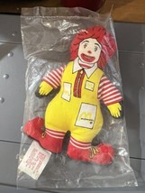 Vintage 1984 Plush McDonald&#39;s  Ronald McDonald Stuffed Doll Toy New Seal... - £6.29 GBP