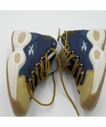 Reebok Question Mid Dress Code Shoes Blue/Concord/Dark Brown/Golden Whea... - $46.28