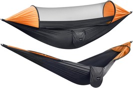 G4Free Large Camping Hammock With Mosquito Net 2 Person Pop-Up Parachute - £38.85 GBP