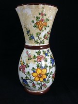 Vintage Deruta Antica Pottery Italian Porcelain Vase Handmade &amp; Painted In Italy - £79.13 GBP