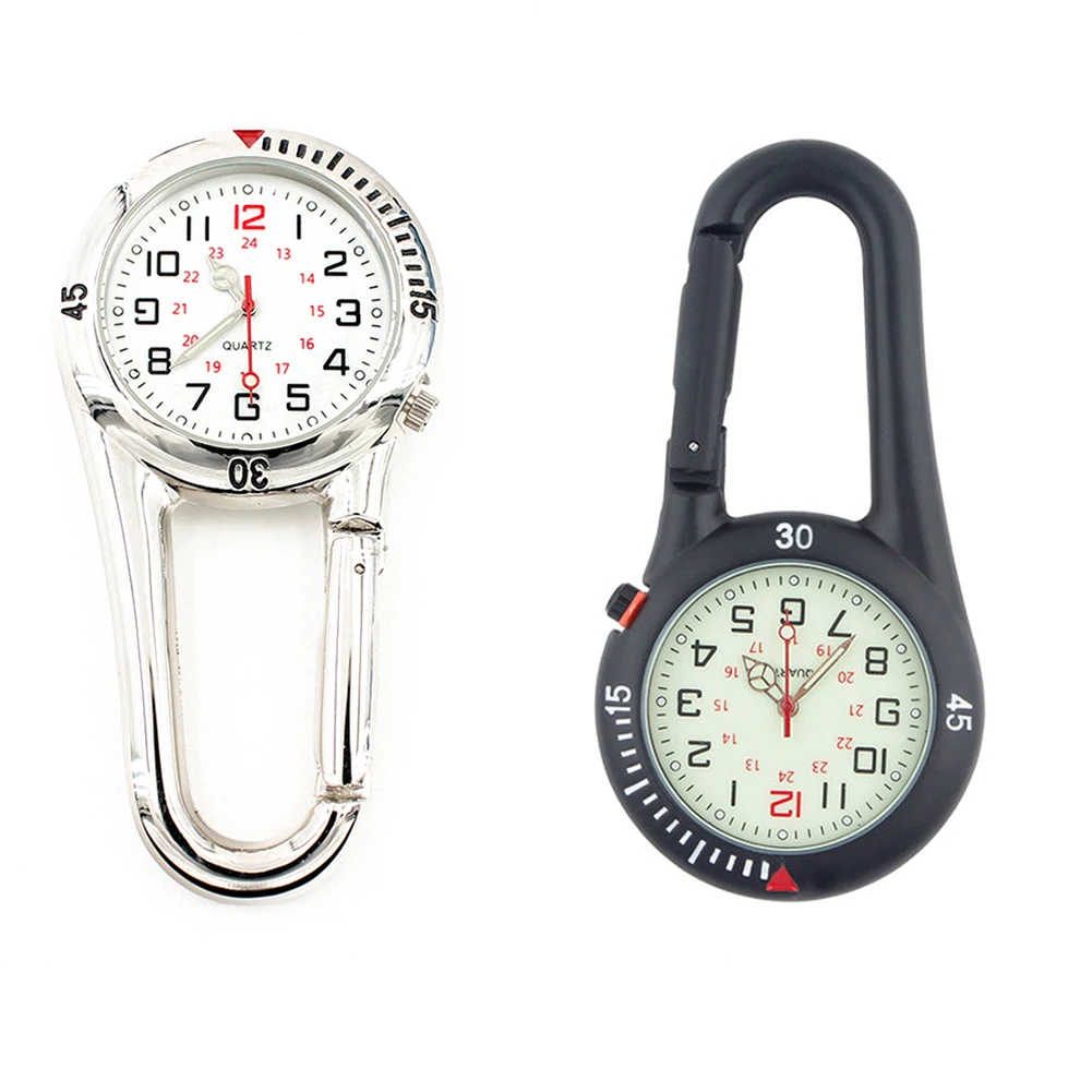 Clip-On Carabiner Pocket Watch Multifunctional Climbing Backpack Hanging... - £10.04 GBP+