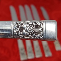 6X Oneida CORONATION 8 1/2&quot; Silver Plated Butter And Spreader Knives - $24.98