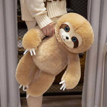 Hot Simulation Fluffy Chubby Sloth Plushies Doll Cute Stuffed Animals Kawaii Sof - £5.33 GBP+