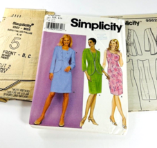 Vintage Simplicity Pattern Dress And Jacket Sz Petite 8 10 12 Cut 9562 Suit - £15.94 GBP