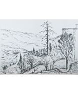 "Mount Olive" By Esther Lurie Lithograph On Paper Limited Ed. Of 50 - $158.79
