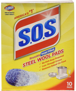 SOS Wool Steel Soap Pads 10 Ct (Pack of 6) - $24.75