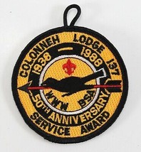 1988 Service Award 50th Colonneh 137 WWW OA Order Arrow Boy Scout Camp Patch - £8.73 GBP