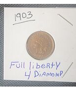 1903 Indian Head Penny Cent ~ Gem BU+  ~ Full Liberty Four Diamonds! - $25.75