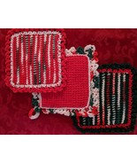 Christmas Ribbon Candy Potholder Set - $15.00