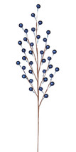 Royal Blue Berry Spray 4.75 X 17.75 Inches - $15.00
