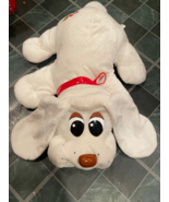 2007 Pound Puppies White Puppy 23&quot; Large Plush w/Red Collar Pre-Owned/No... - $481.11 MXN