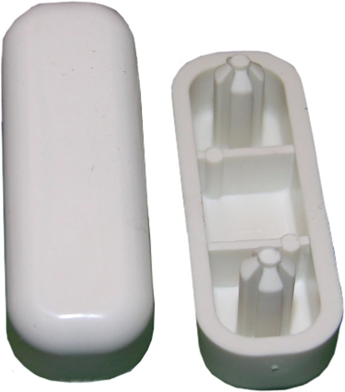 White Plastic Toilet Seat With 3/4&quot; By 1-3/16&quot; Oval Push-In Replacement,... - $27.92