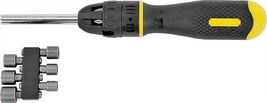 NEW Stanley 68-010 Multibit Ratcheting Screwdriver with 10 Assorted Bits 9525577 - £29.09 GBP