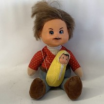 Daddy and Baby Beans Doll Vintage Mattel 1975 Plush Taiwan - $27.96