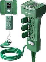 DEWENWILS Outdoor Power Stake Timer Waterproof, 100FT Range Remote Control  - £32.53 GBP