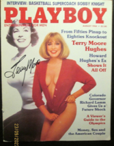 TERRY MOORE:ACTRESS (HAND SIGN AUTOGRAPH PLAYBOY COVER) CLASSIC - £155.36 GBP
