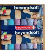 2x6 Packs New Fruit Of The Loom Womens Assorted Beyondsoft Boy Short - $46.02 CAD