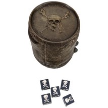 Pirates Caribbean Dead Mans Chest Game Parts 5 Dice Cup Replacement Die Roll Cup - £14.54 GBP