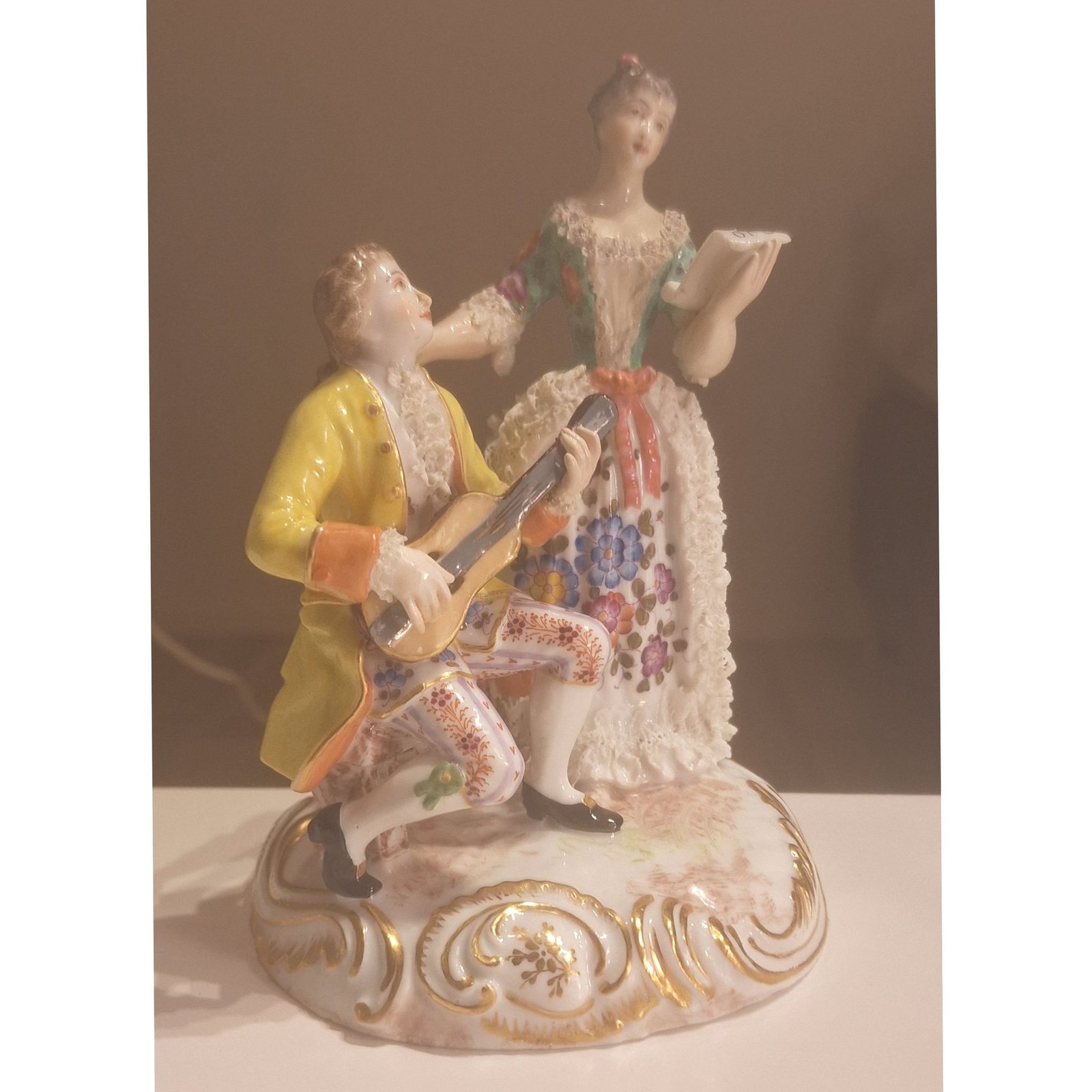 Antique Meissen figurine Rococo, mid 19th century - $420.00