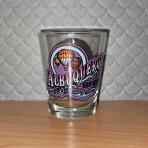 ALBUQUERQUE New Mexico Souvenir Shot Glass Purple Balloons - £3.66 GBP