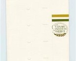 Culinary Institute of America Menu Graduation Program Folder 1993 Hyde P... - £21.90 GBP