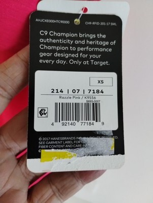 Champion C9 Women’s Size XS Duo Dry Built-In Pink Bra Tank Top Stretch Workout Item image 5