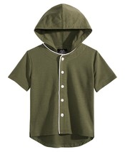 Jaywalker Big Kid Boys Hooded Baseball Jersey Large - £16.59 GBP