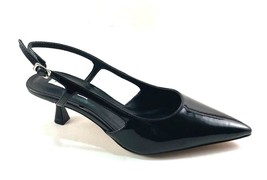 Steve Madden Legaci Black Patent Pointed Toe Slingback Pumps - $89.10