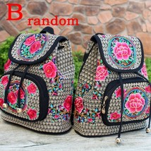 Thnic embroidery backpack retro floral embroidered ladies rucksack embroidered backpack thumb200